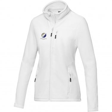 Logo trade advertising products image of: Amber women's GRS recycled full zip fleece jacket